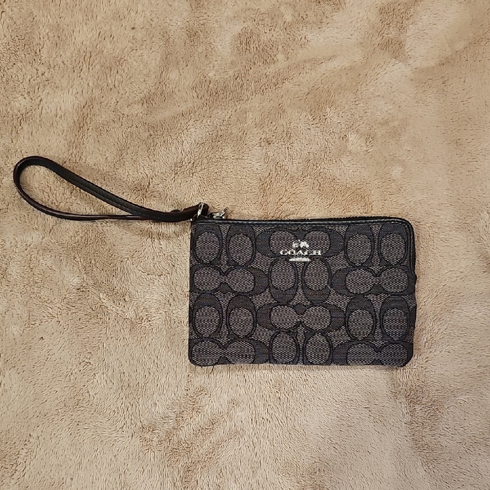 Coach Black Wristlet